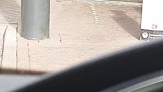 Step mom quick fuck in the car with step son