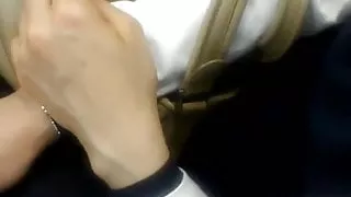 A MILF in heat on the commuter train