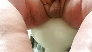 Blue toes, fat feet and a tiny cock.