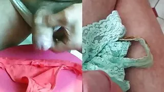 cum on Panties on skype