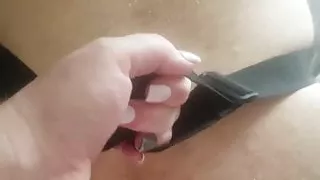 Bbw wife pegging crossdresser huddy ass