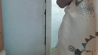 First gangbang fucked in all wholes and swallows all