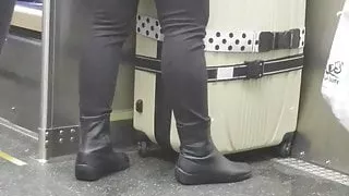 A THICK Asian on the CTA train