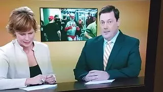 SWEAR MAN'S COCK at HOCKEY Game!