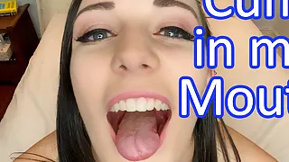 Nahaufnahme, Sperma, Sperma im Mund, Selbstgedrehte Pornos, Anleitung, Runterholen