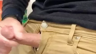 Kante und Sperma streicheln und Sperma über mich lecken