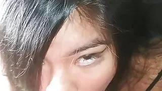 Kitty sucks out boss’s cum