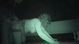 Nightshot dogging gangbang with cum dump Jessica