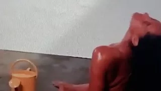 Tracee Ross in shower