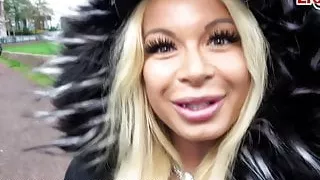 EroCom Date – German blonde fitness bitch picks up student