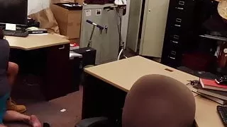 Big tits brunette gives her pussy as pawnshop down payment