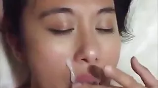 Asian uses BFs big stick