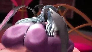 Morrigan The Succubus Squeeze Sperm