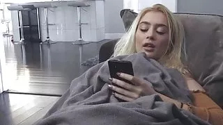 Sister masturbates next to brother