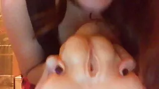 Worm dominated and smell my sweaty feet