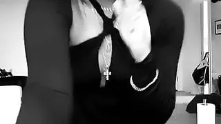 Vanessa Hudgens in black dress