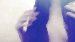 ASMR nude boob scratching