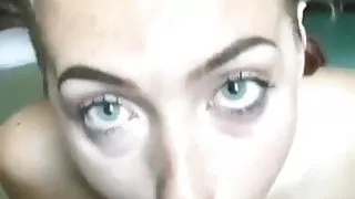 Sexy European girl loves suck African cock