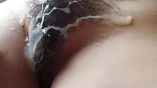 Big load on her pussy