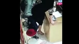 Old desi shop owner fucks his female customer in the shop