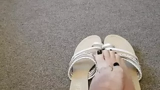 my sexy feet and black nails