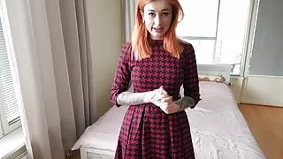 Gorgeous Redhead Babe Sucks and Hard Fucks You While Parents