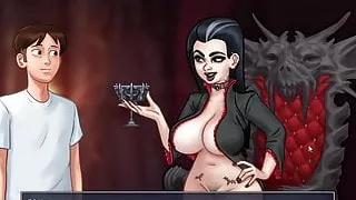 Summertime Saga 0.20.6 - Halloween sex in the graveyard