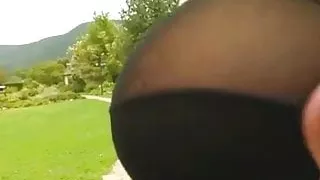 Ass Traffic Blonde penetrates her ass with toys and two dick