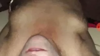 Glory hole fuck at party