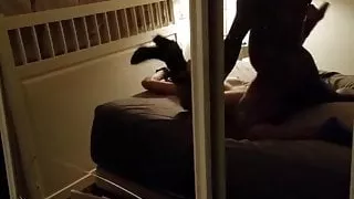 Esposa y negro moreno dando duro parte 1