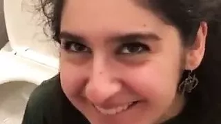 NRI girl, cumshot on boobs