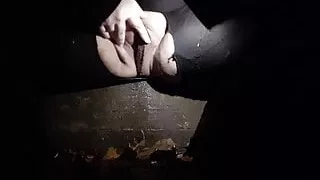 Outdoor piss on my porch