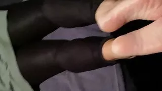 cum again on girlfriend  soles