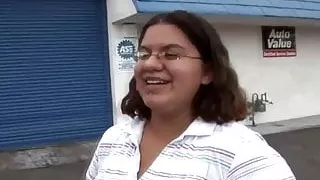 Big black cock is what this fat tramp dreams of