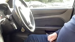 Webcam show on public carpark