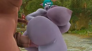 Night elf getting pounded