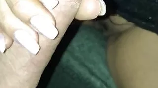 Real wife handjob amateur dirty cock