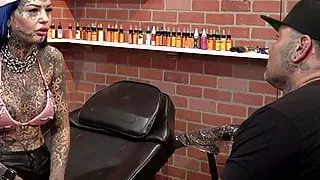 Behind the scenes with tattooed beauty Amber Luke