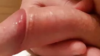 husband masturbates in bathroom