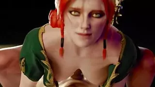 Anal Pulgged Triss Merigold Rides A Cock