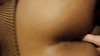 Shasha in her sexy fishnet stockings