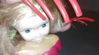 LADY L MEGA LONG RED NAILS AND DOLL (video short version)