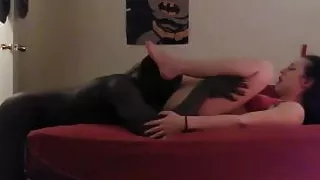 Hot brunette milf interracial