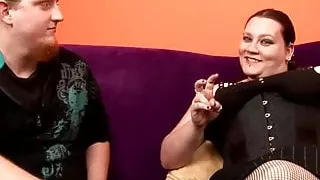 Big beauty in corset fuck with punk dude