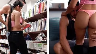 Sexy Colombian Teen At The Library Gets Fucked Hard