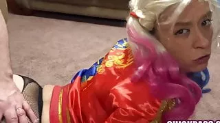 ChickPass - Nicci's in a sexy costume while she fucks
