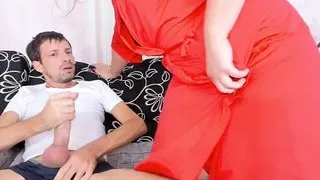 CAUGHT Mommy Jerking Off My Best Friend'S Big Cock