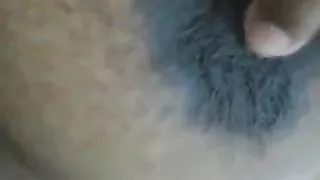 Sri Lankan Tamil Girl's Nipple Play with Moan