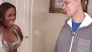 Horny ebony babe Candice Nicole fucked hardcore doggystyle