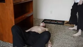 TSM - Lola playfully tramples and jumps on me